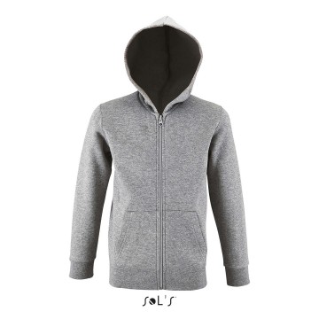 02092 Sol's Stone Kids Zip Hoodie heather grijs
