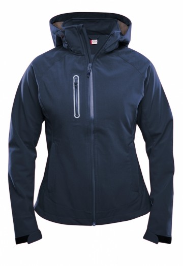 Clique Milford softshell jack met kap dames