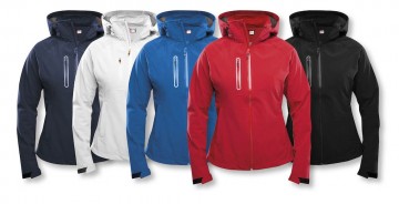 Clique Milford softshell jack met kap dames