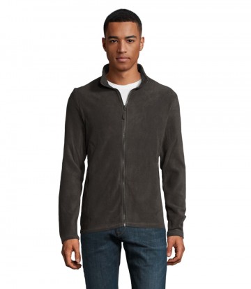 02093 Sol's Norman fleece jacket houtskool grijs