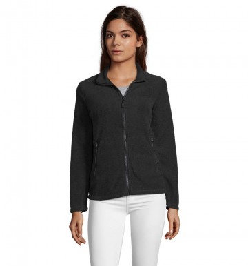 02094 Sol's Norman dames fleece jacket zwart