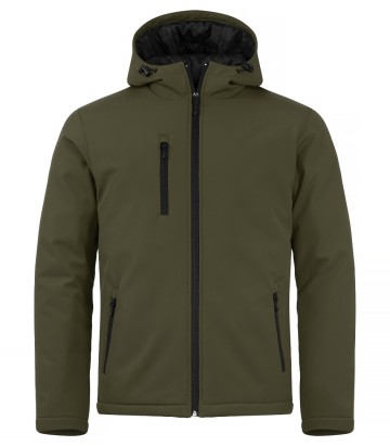 020952 75paddedhoodysoftshellfoggreenfront