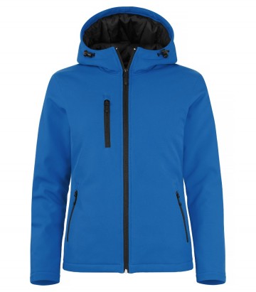 020953 55paddedhoodysoftshellladiesroyalbluefront