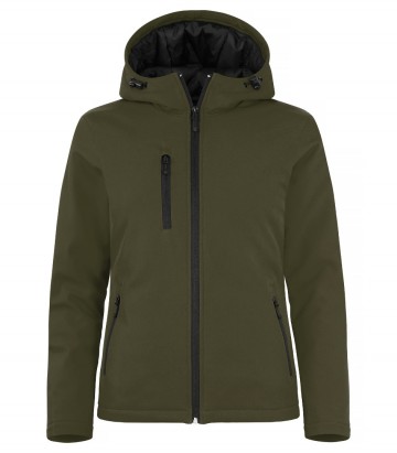 020953 75paddedhoodysoftshellladiesfoggreenfront