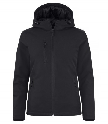 020953 99paddedhoodysoftshellladiesblackfront