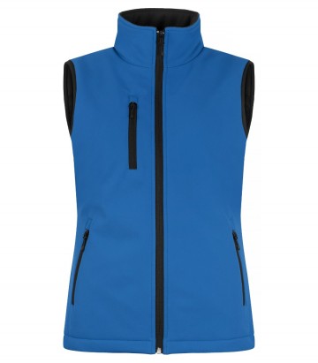 020959 55paddedsoftshellvestladiesroyalbluefront