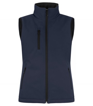 020959 580paddedsoftshellvestladiesdarknavyfront