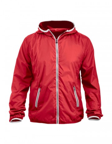 020961 Clique Hardy modern windjack met kap rood