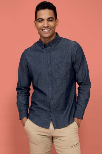 02100 Sol's Barry heren denim shirt