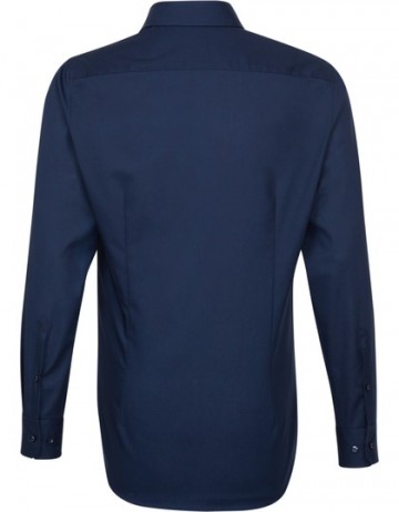 021000 Seidensticker Men's Shirt Shaped Fit L/S donkerblauw rug