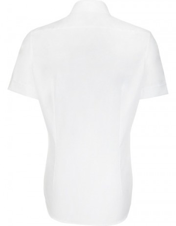 021001 Seidensticker Men's Shirt Shaped Fit S/S wit achter