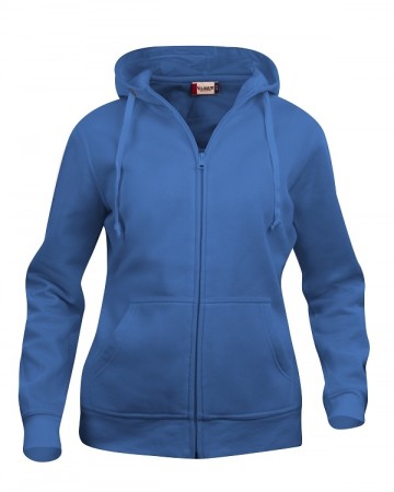 021035 Clique Basic Hoody met hele rits dames kobaltblauw
