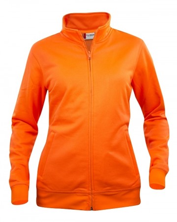 021039 Clique Basic Cardigan dames signaal oranje