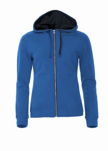 021045 Clique Classic Hoody sweatjacket met rits dames kobaltblauw