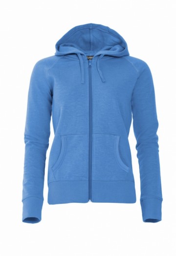021047 Clique Loris sweatjacket met rits dames polarblauw