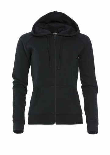 021047 Clique Loris sweatjacket met rits dames zwart