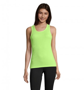 02117 Sol's Sporty dames tanktop neon geel