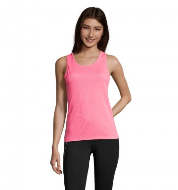 02117 Sol's Sporty dames tanktop neon roze