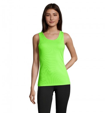 02117 Sol's Sporty dames tanktop neongroen