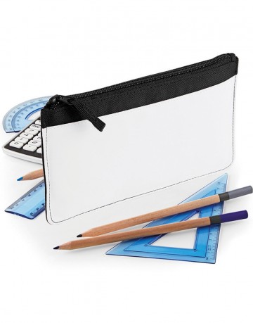 BG944 BagBase Sublimation Pencil Case - Wit/Zwart