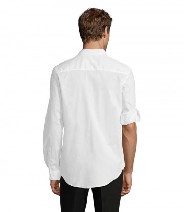 02763 Sol's Burma heren poplin shirt wit achter