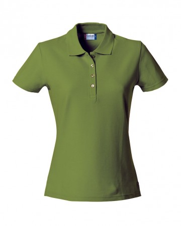 028231 Clique Basic Polo dames legergroen