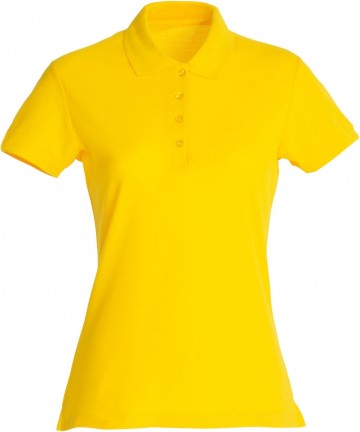028231 Clique Basic Polo dames lemon