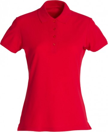 028231 Clique Basic Polo dames rood