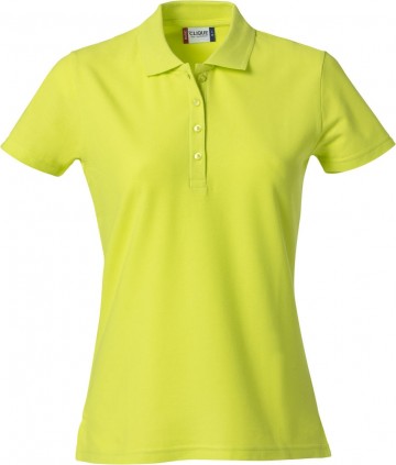 028231 Clique Basic Polo dames signaal groen