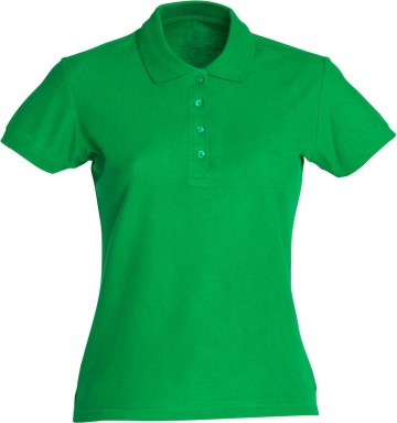 028231 Clique Basic Polo dames appelgroen