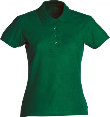 028231 Clique Basic Polo dames flessengroen