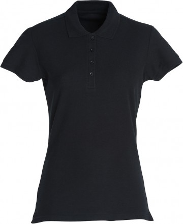 028231 Clique Basic Polo dames zwart