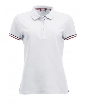 028239 Clique Newton polo dames wit