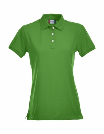 028241 Clique Premium Polo dames appelgroen