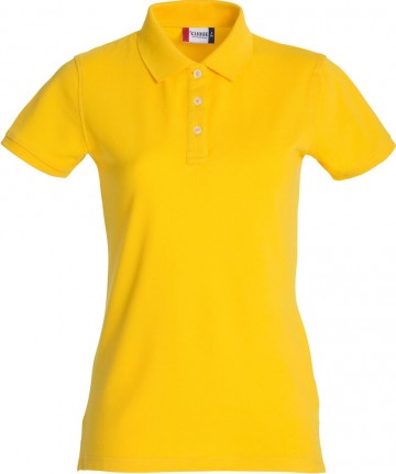 028241 Clique Premium Polo dames lemon