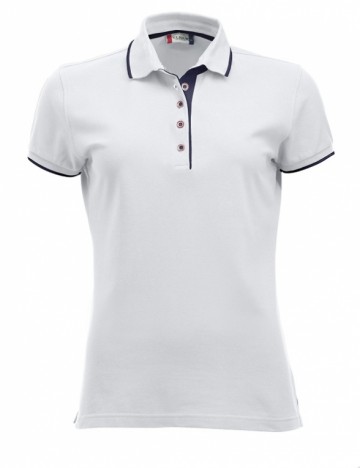 028243 Clique Seattle Polo dames wit