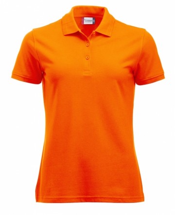 028251 Clique Manhattan Polo dames signaal oranje