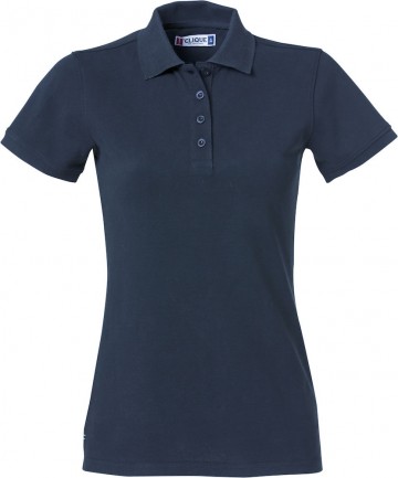 028261 Heavy Premium Polo - dames - donker marineblauw