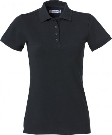 028261 Heavy Premium Polo - dames - zwart