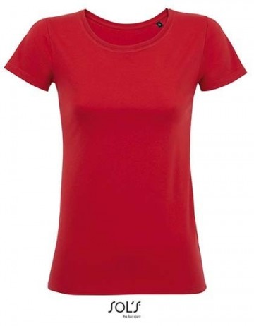 02856 Sol's Martin dames T-shirt rood
