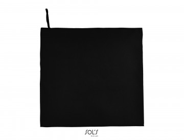 02936 Sol's Microfiber handdoek 100x150cm zwart