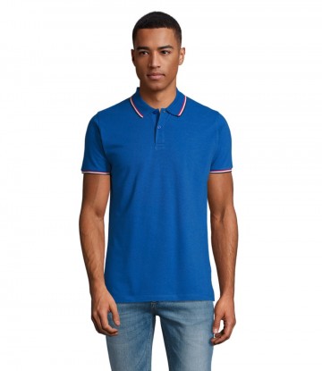 02949 Sol's Prestige heren polo koningsblauw
