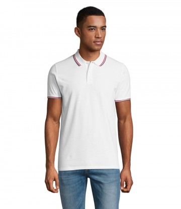 02949 Sol's Prestige heren polo wit