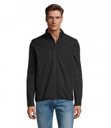 03090 Sol's Radian heren softshell jack zwart