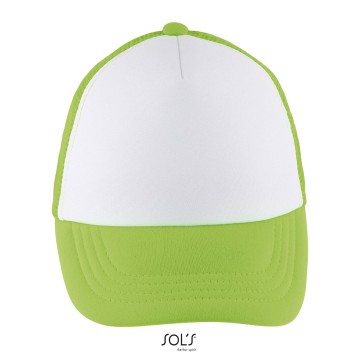 03091 Sol's Kids Bubble cap wit neongroen