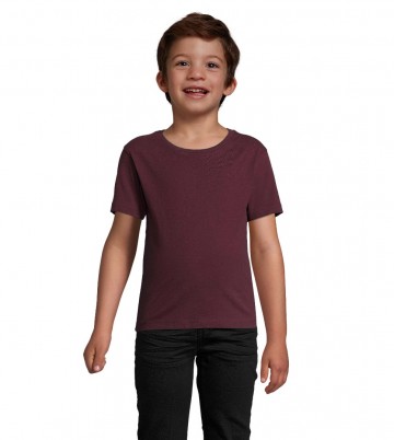03102 Sol's Martin T-shirt met ronde hals oxblood