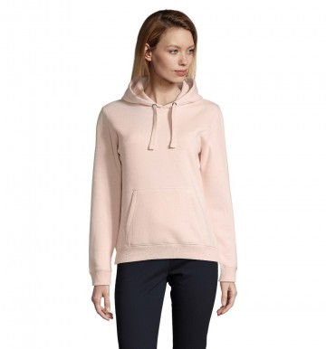 03103 Sol's Spencer dames hooded sweatshirt creamy roze
