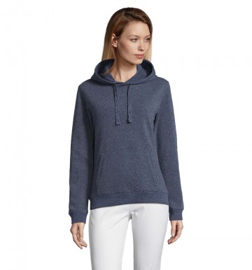 03103 Sol's Spencer dames hooded sweatshirt heather denim