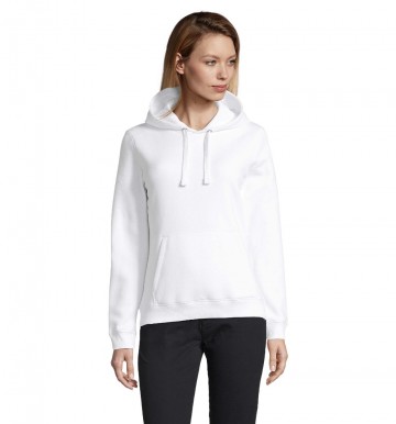 03103 Sol's Spencer dames hooded sweatshirt wit