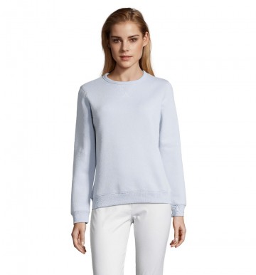 03104 Sol's Sully sweatshirt met ronde hals creamy blauw